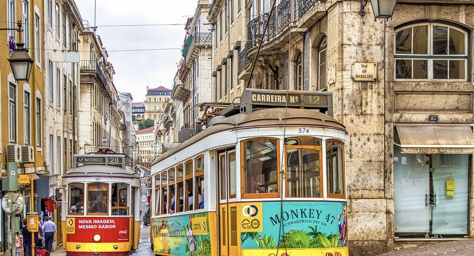 Trammetjes in Lissabon Trammetjes in Lissabon